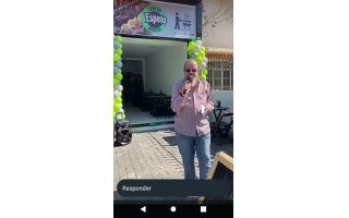 animadores porta de lojas, papai noel o dia 24 