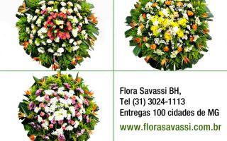 Floricultura entrega coroa de flores em Santa Luzia MG