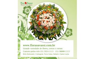 Floricultura entrega coroa de flores em Santa Bárbara MG 