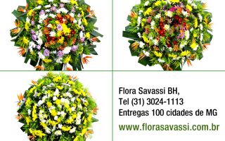 Floricultura entrega coroa de flores em Passa Tempo, Lapinha MG 