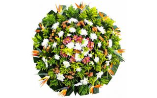 Floricultura entrega coroa de flores Cláudio Manuel MG