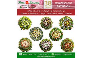 Floricultura entrega coroa de flores Cordisburgo, Igaratinga MG 