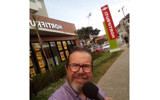 ação promocional , papai noel para o natal 