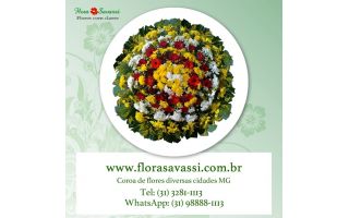 Coroa de flores Capela velório Tavares em Confins M